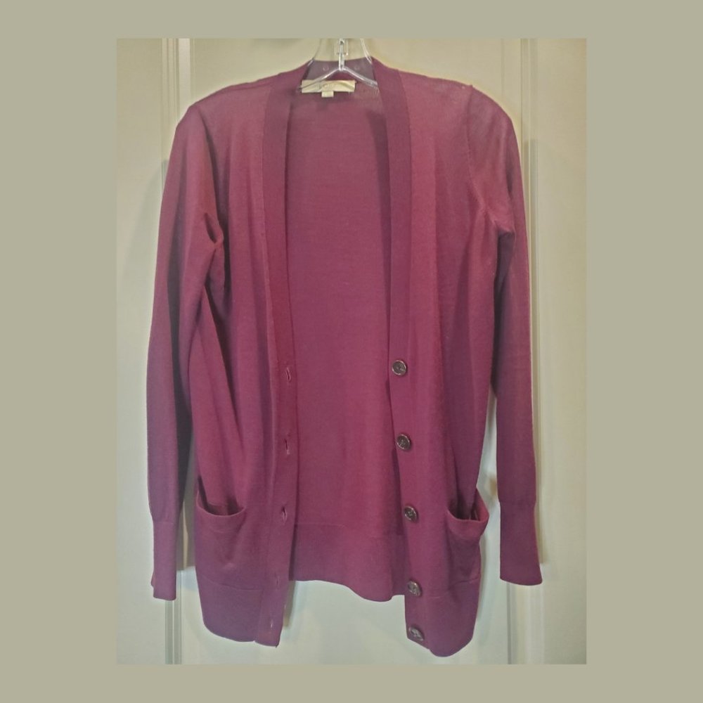 Burgundy Cardigan